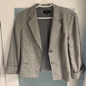 TALBOTS Silver Professional Work Blazer Size 14